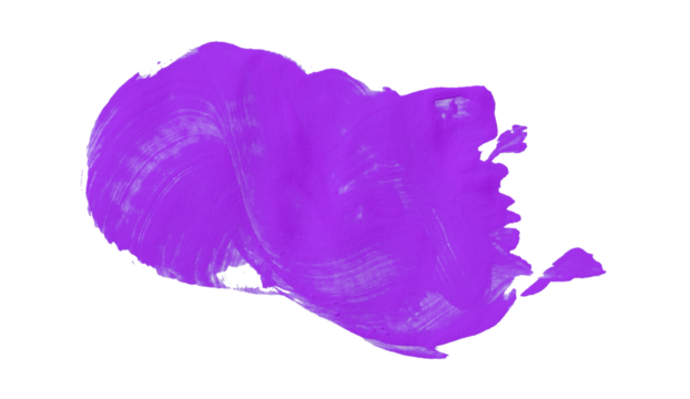 Purple watercolor composition on transparent background. Hand drawn brush strokes and texture. Abstract brush strokes. Liquid ink pattern. - Powered by Adobe