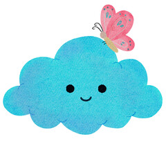 butterfly with cloud