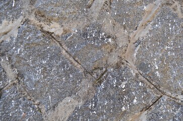 돌과 시멘트를 혼합한 벽 질감