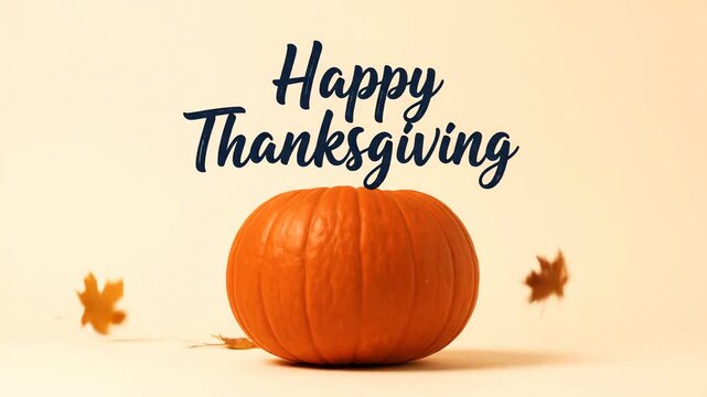 Happy Thanksgiving A Festive Pumpkin Celebration