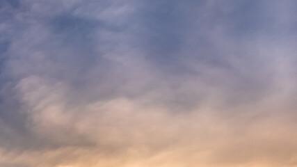 sunset, clouds in the sky, summer background 