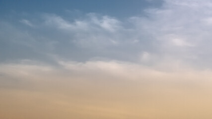 sunset, clouds in the sky, summer background 