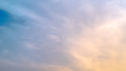 sunset, clouds in the sky, summer background 