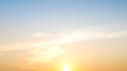 sunset in the sky