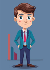Confident businessman. ready for success.