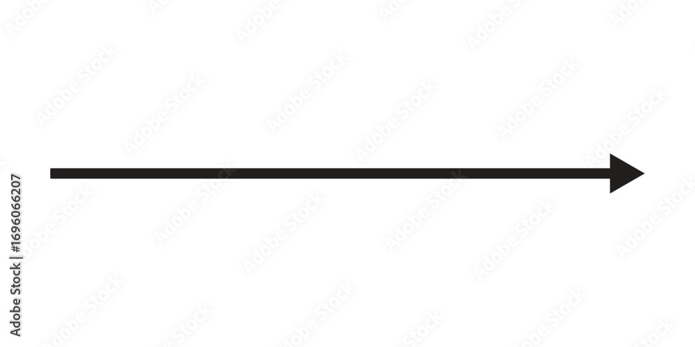 Poster minimal black arrow. a minimalist symbol for direction and navigation, isolated