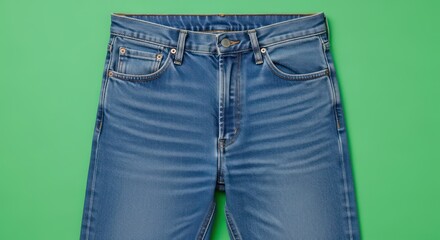 Classic Blue Jeans: A Minimalist Product Shot