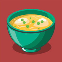 Delicious bowl of noodle soup.