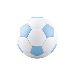 Isolated soccer ball icon on a transparent vibrant design minimalist concept
