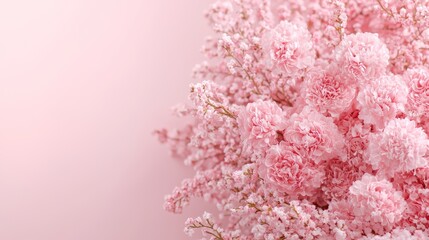 Fototapeta premium Pink Flowers Blossom Bouquet Spring Floral Background