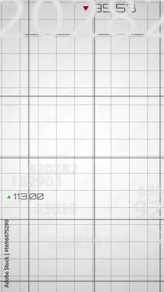 Poster animation of financial data processing over grid