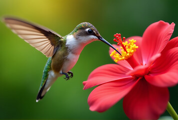 Naklejka premium hummingbird in flight