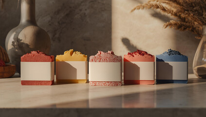 Handmade Soap set Mockups