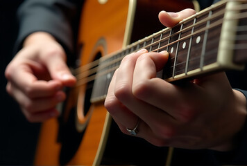 man playing guitar