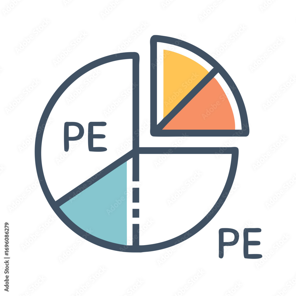 Poster pie chart diagram infographic data analysis presentation pe business report financial statistics gra
