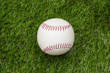 baseball ball on grass field