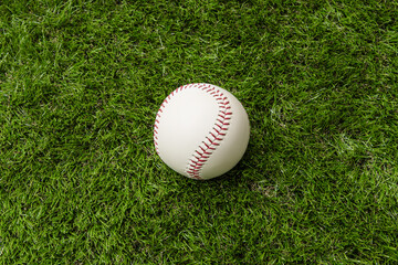 baseball ball on grass field