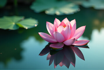 pink water lily