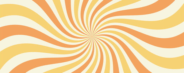 Curved lines in candy ice cream color. Colorful spinning stripes. Circle style concept for flyer, card, or brochure cover. Vector illustration.