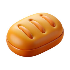 3D Render of a Crusty Loaf: Perfect for Bakery Websites and Food Blogs