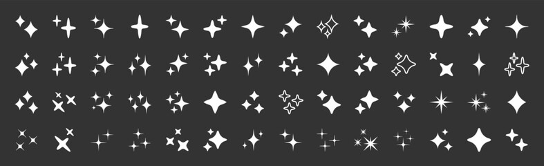 Obraz na płótnie Canvas Artificial intelligence icons set. Generative Ai logo. Star symbol. Generate icon. AI stars icon. Vector illustration.