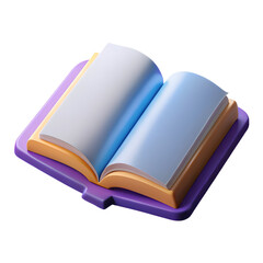 Open Book Illustration: Knowledge, Learning, and Education Concept