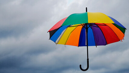 Colorful umbrellas.