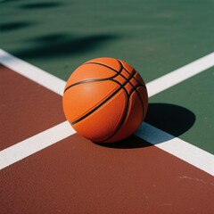 close-up photograph of an orange basketball