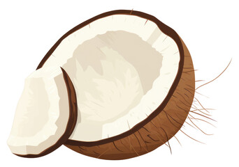 Fototapeta premium PNG Coconut produce circle animal.