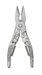 Detailed Silver Pliers on Transparent Background
