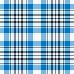 Motif textile fabric tartan, celtic pattern background check. Selection texture vector plaid seamless in cyan and light colors.