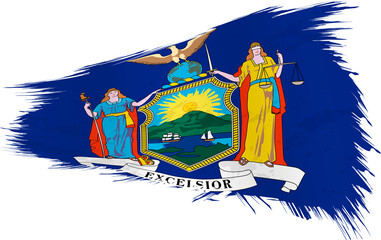 Brushstroke flag of New York © boldg