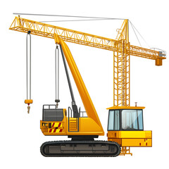 Construction Watercolor Clipart PNG
