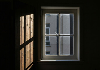 Isolated white window 