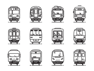 Subway train public transportation rapid network