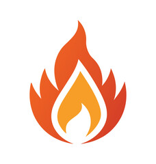 A versatile vector set of fiery icons and symbols illustrating a range of hot, burning flames for various design and logo needs
