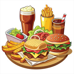 Food vector, Food  design, Food  concept, Food  post, Food  cartoon, Food  icon, Food  template, Food  art, Food  topics, Food doodle
