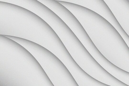 Vector gray line background curve element with white space for text and message design, overlapping layers,