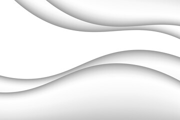 Vector gray line background curve element with white space for text and message design, overlapping layers, vector