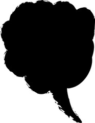 Speech bubbles ink brush, comics, messages
