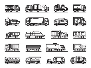 Truck industrial cargo transport line design