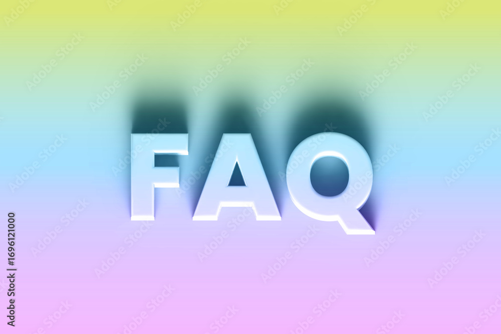 Poster frequently asked questions. faq. business customer service and support concept.