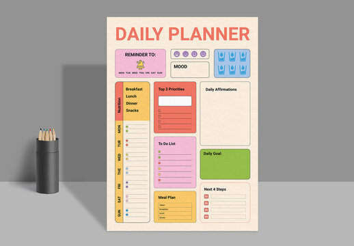 Daily Planner Layout