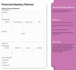 planner,financial,monthly modern flat vector illustration for budget tracking design vector graphic for money management