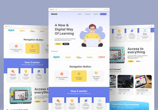 Landing Page For Educational Website