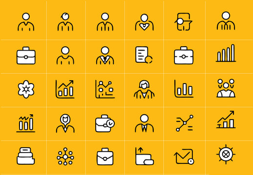 Professional Business Person Icons
