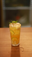 A little sweet, a little cool, this is jasmine tea with lychee and aloe vera.