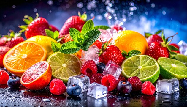 Frisches Obst eiskalt 