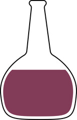Flask Glass Container, Chemical Test Tube