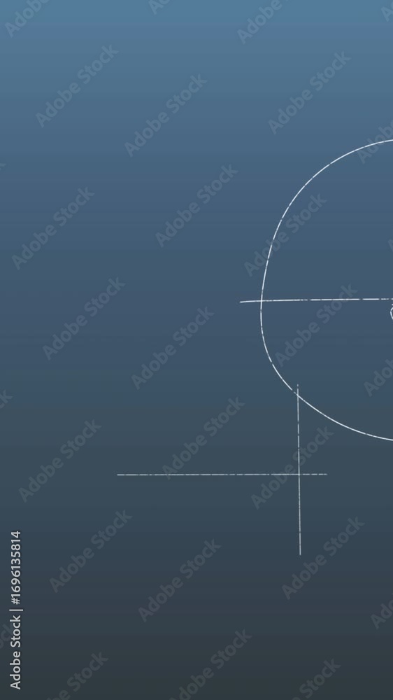 Poster Animation of mathematical diagrams and equations against abstract background